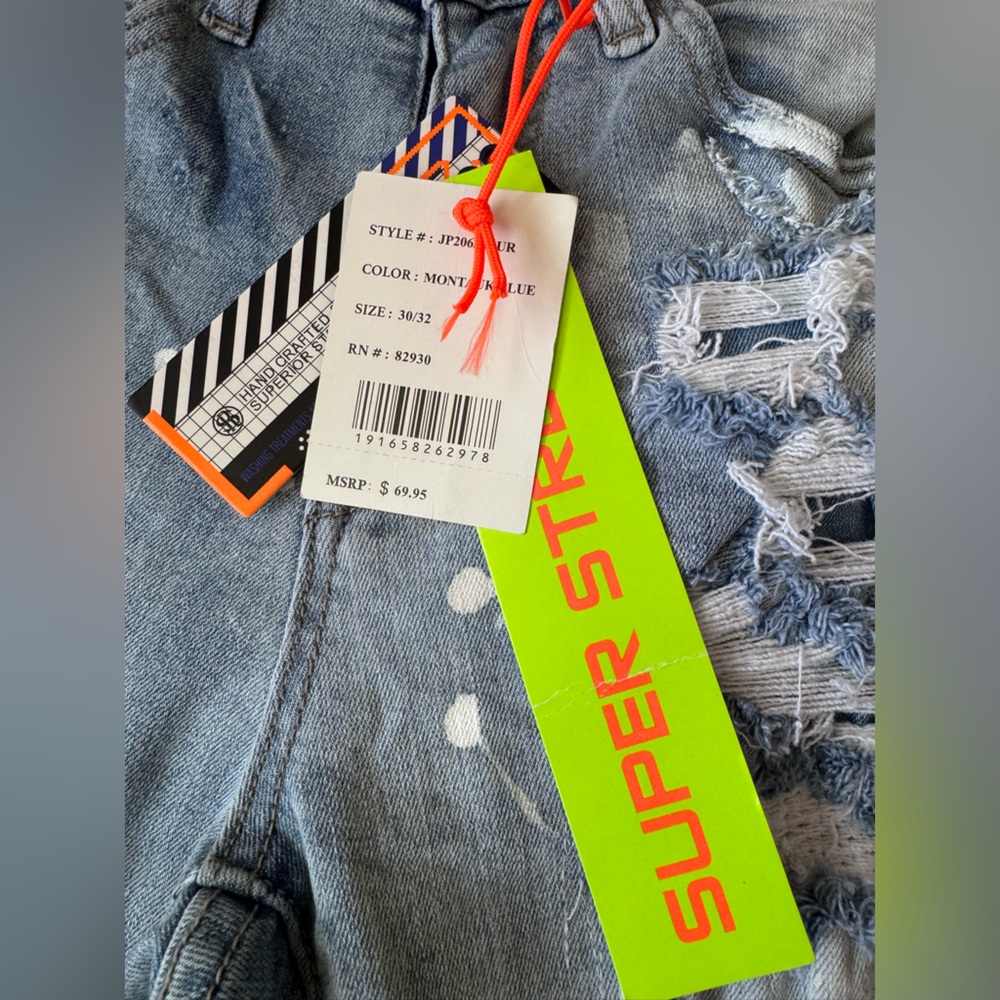 Smoke Rise Mens Distressed Jeans - Picture 4 of 9
